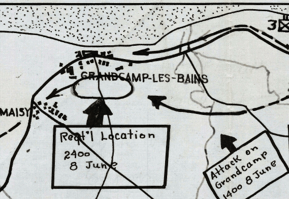 Battle Archives Map Normandy Hand Drawn Beachhead Battle Map