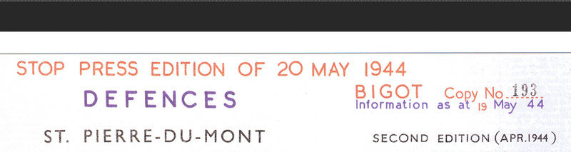 Normandy Western Omaha Beach and Point Du Hoc Defenses Battle Map