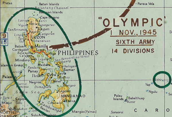 Operation Downfall Planning Battle Map