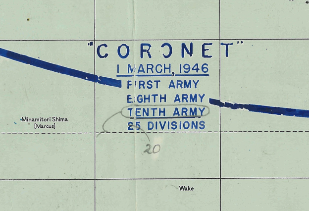 Operation Downfall Planning Battle Map