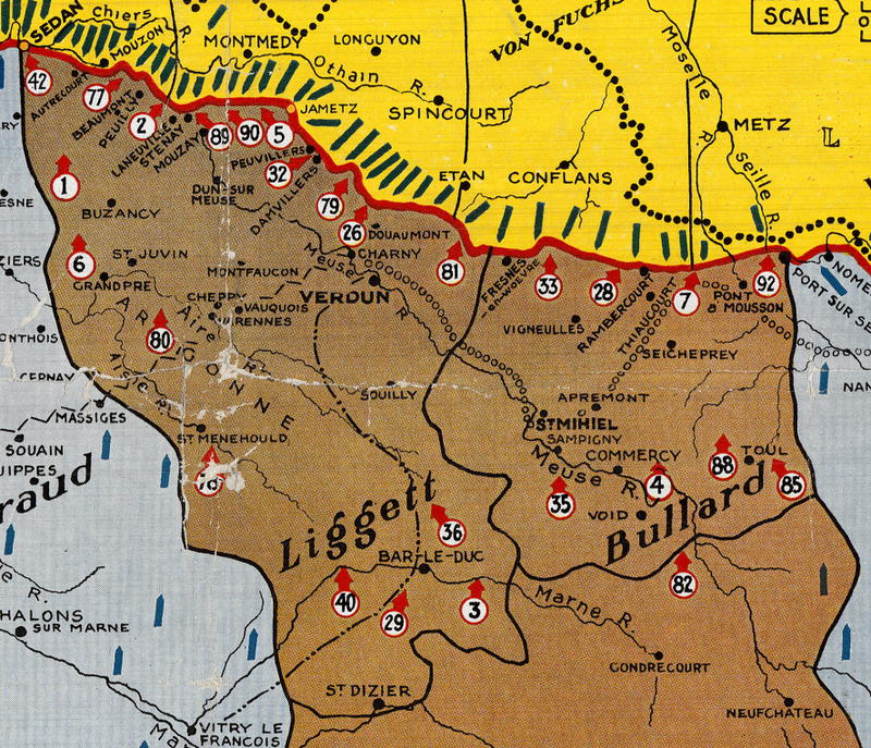 Battle Archives Map Order of Battle at Armistice #2