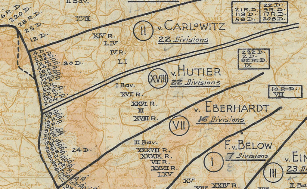 Battle Archives Map Order of Battle at Armistice #3