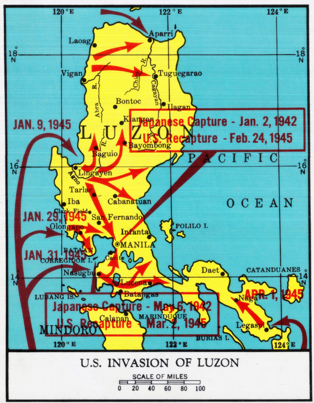 Battle Archives Map Pacific Theater of Operations #2