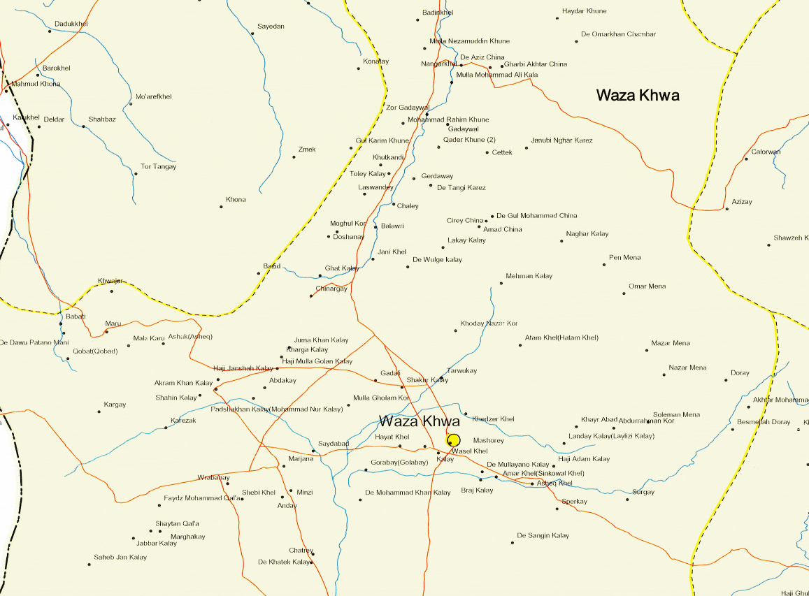 Battle Archives Map Paktika Province, Afghanistan