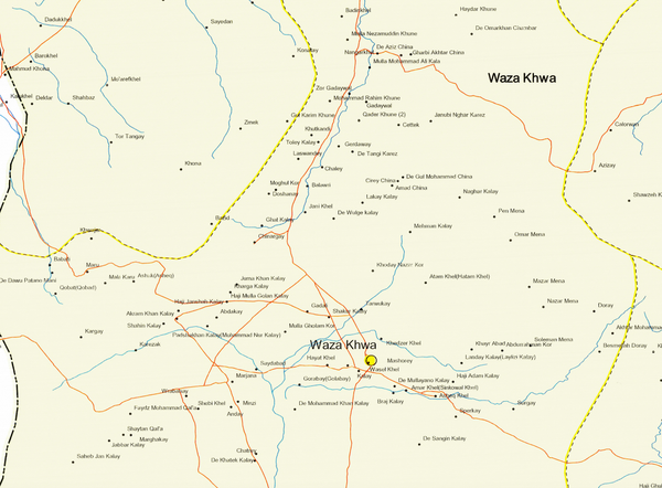 Battle Archives Map Paktika Province, Afghanistan