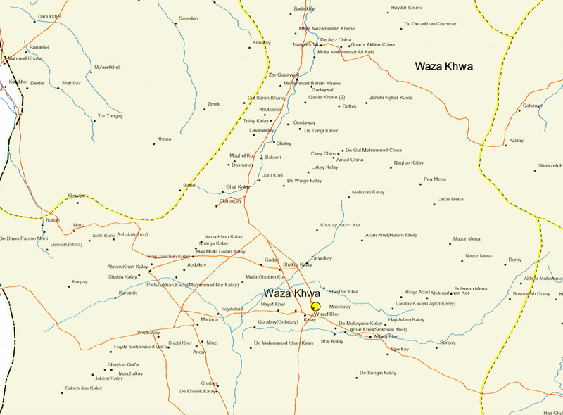 Battle Archives Map Paktika Province, Afghanistan