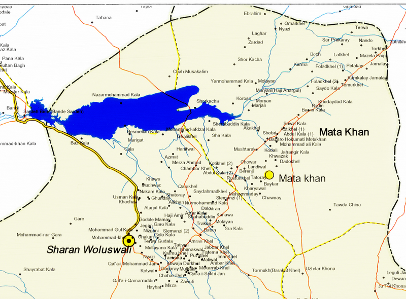 Battle Archives Map Paktika Province, Afghanistan