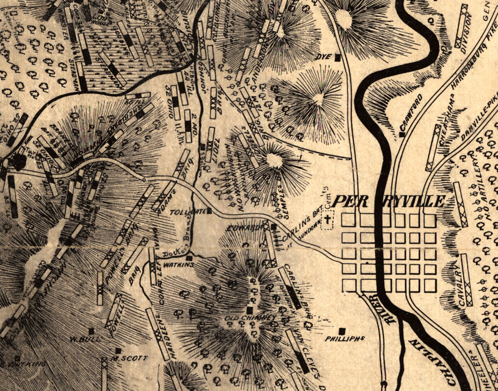 Battle Archives Map Perryville, Kentucky