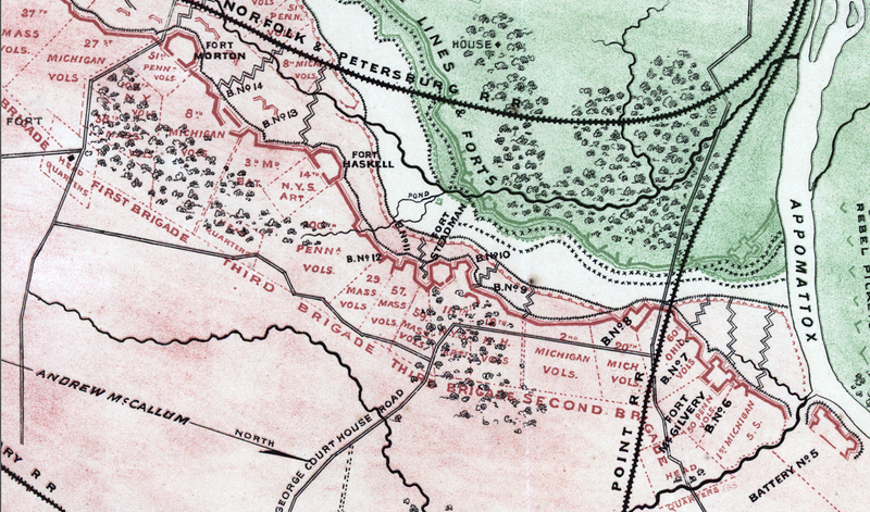 Battle Archives Map Petersburg, Virginia