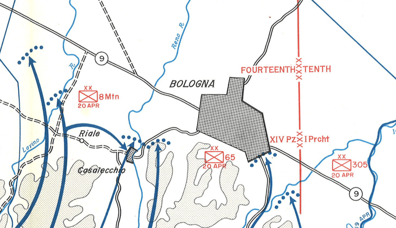 Battle Archives Map Po Valley, Italy 1945 Battle Map