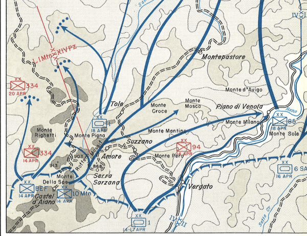 Battle Archives Map Po Valley, Italy 1945 Battle Map