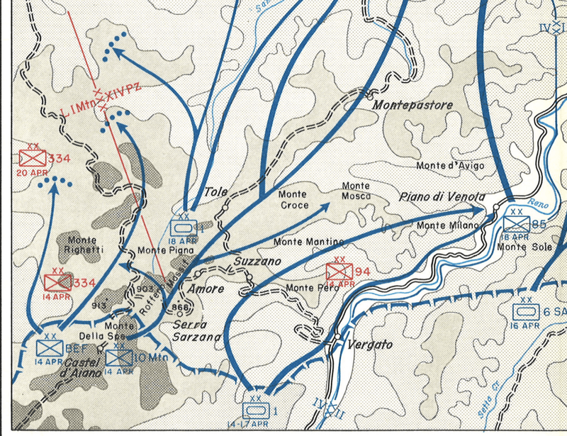 Battle Archives Map Po Valley, Italy 1945 Battle Map