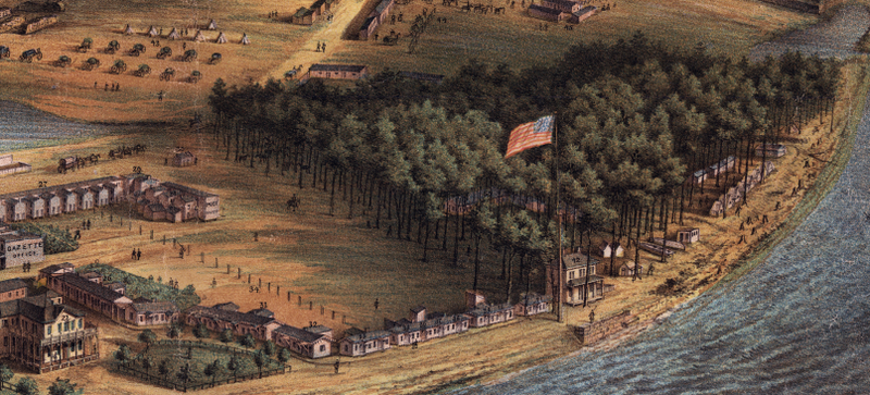 Battle Archives Map Point Lookout, Maryland