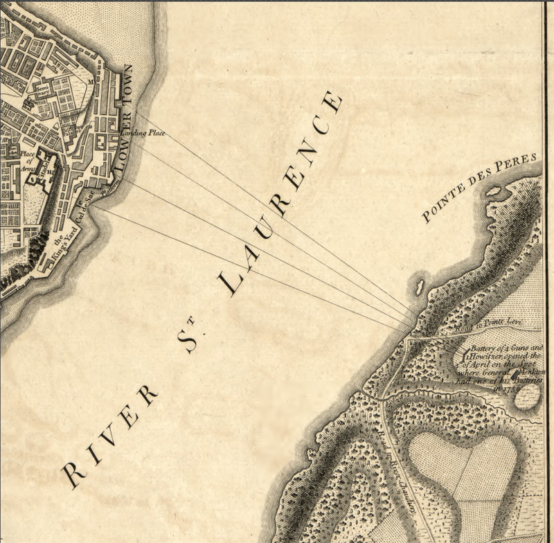 Quebec Siege and Blockade Battle Map
