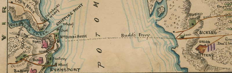 Battle Archives Map Rebel Blockade of the Potomac River