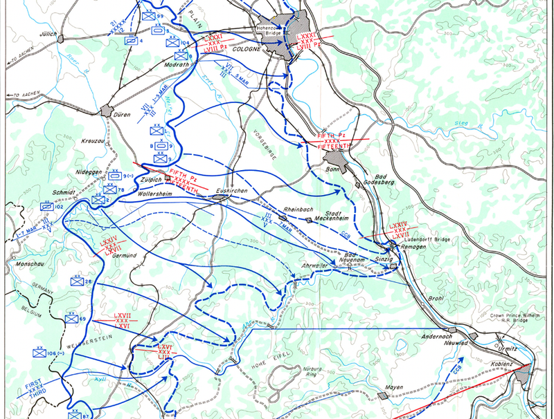 Rhineland Operation Lumberjack Battle Map