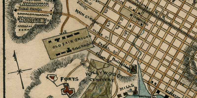 Battle Archives Map Richmond, Virginia #1