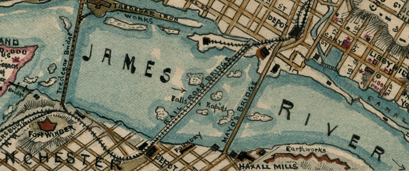 Battle Archives Map Richmond, Virginia #1