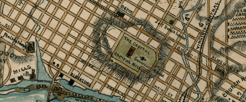 Battle Archives Map Richmond, Virginia #1