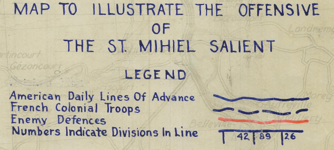 Battle Archives Map Saint Mihiel Offensive #3
