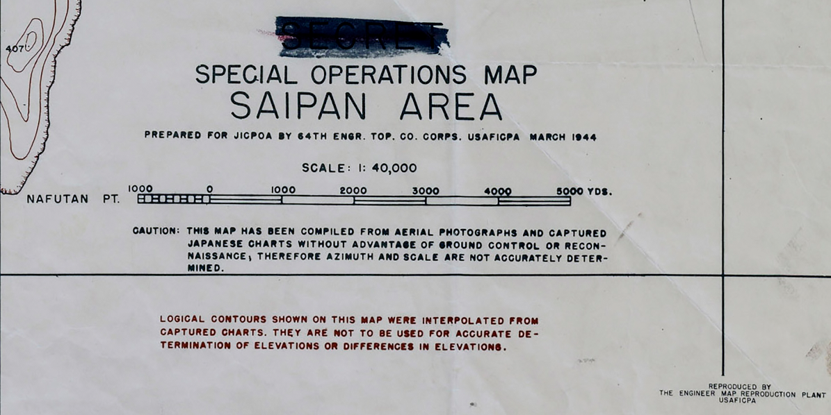 Battle Archives Map Saipan