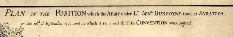 Battle Archives Map Saratoga, New York
