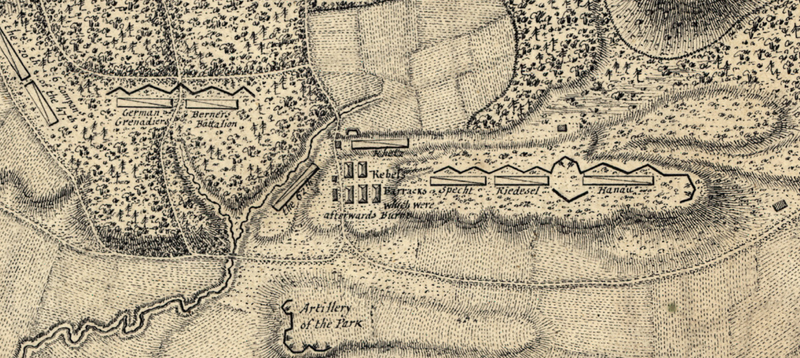 Battle Archives Map Saratoga, New York