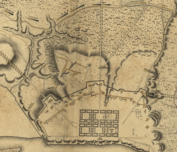 Battle Archives Map Savannah, Georgia #1 (1779)