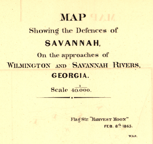 Battle Archives Map Savannah, Georgia #3