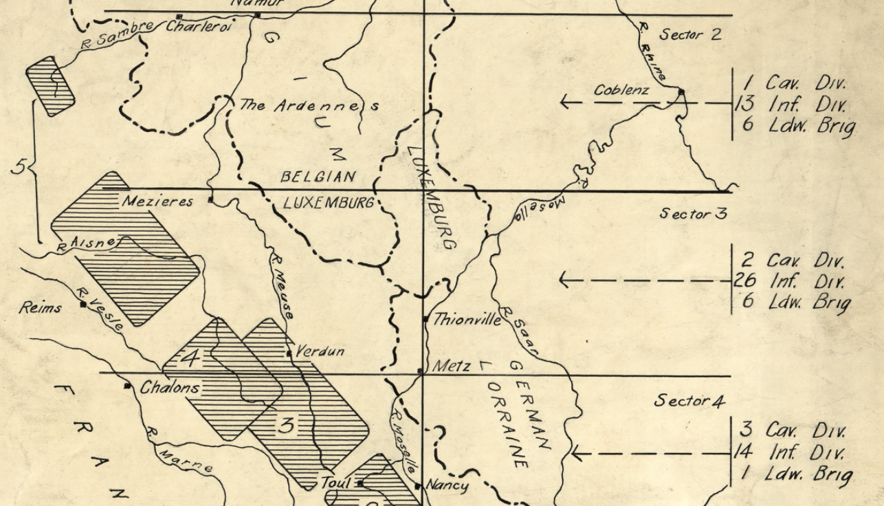 Schlieffen Plan (German Invasion of France) Battle Map