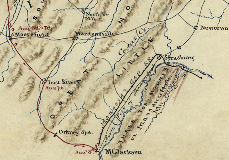 Battle Archives Map Shenandoah Valley Campaign