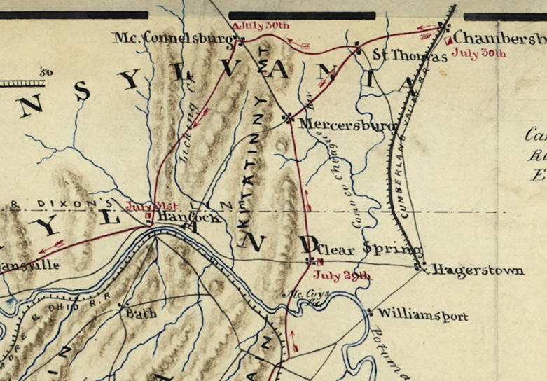 Battle Archives Map Shenandoah Valley Campaign