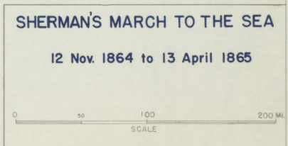 Battle Archives Map Sherman's March To The Sea #2