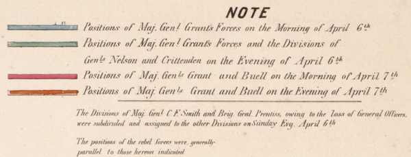 Battle Archives Map Shiloh, Tennessee #2