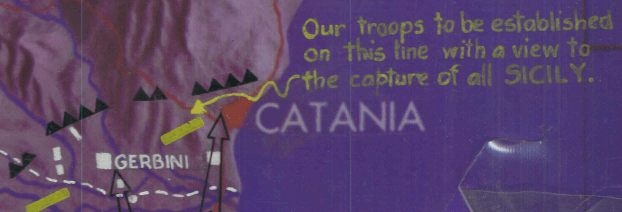 Battle Archives Map Sicily 1943 Operation Husky Battle Map