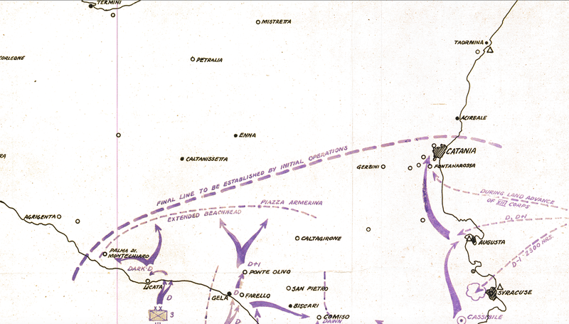 Battle Archives Map Sicily #2