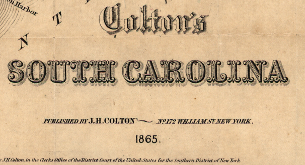 Battle Archives Map South Carolina #2