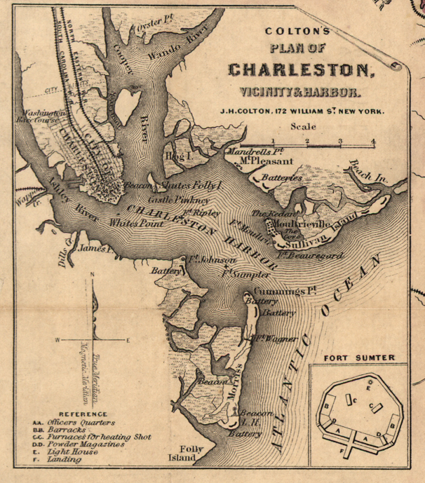 Battle Archives Map South Carolina #2