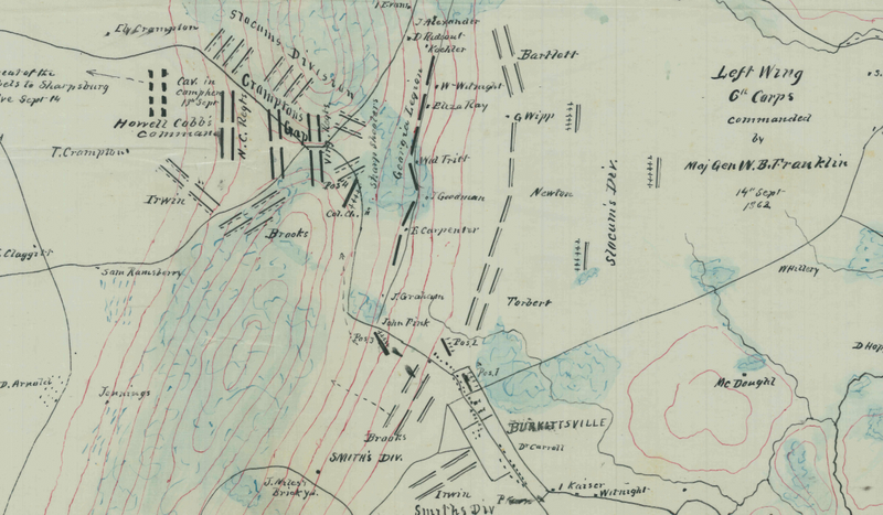 Battle Archives Map South Mountain, Maryland