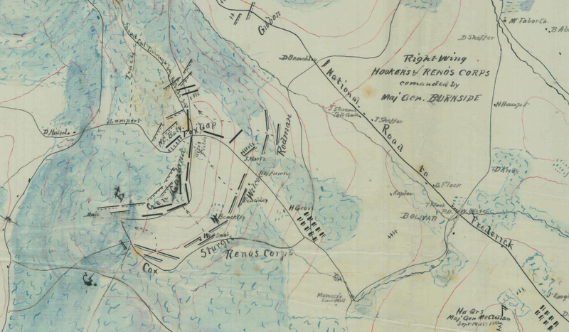 Battle Archives Map South Mountain, Maryland