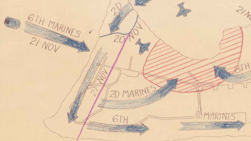Battle Archives Map Tarawa (Betio Island)