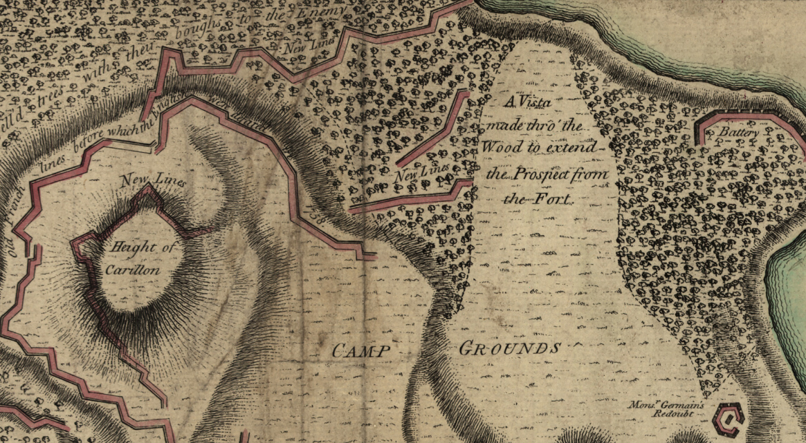 Battle Archives Map Ticonderoga, New York