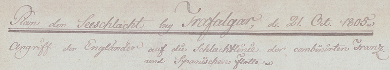 Battle Archives Map Trafalgar Battle Map with Ship Designations