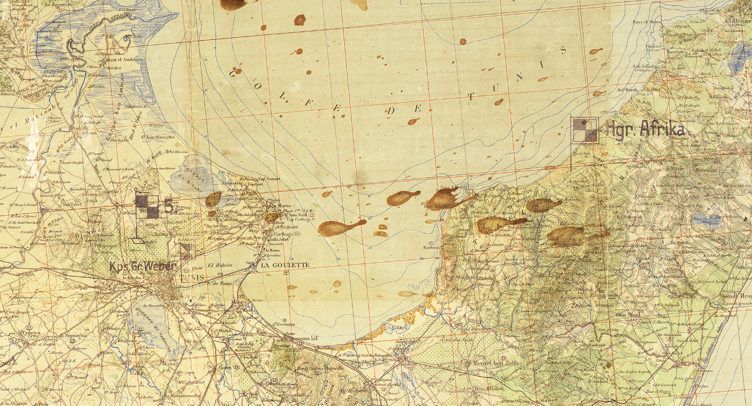 Battle Archives Map Tunisia Campaign (Afrika Korps)