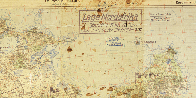 Battle Archives Map Tunisia Campaign (Afrika Korps)