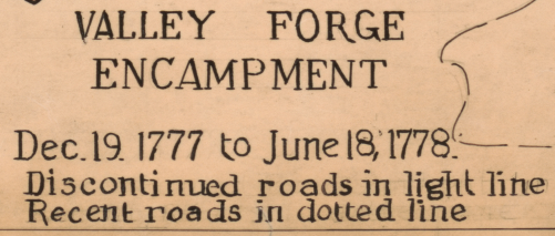 Battle Archives Map Valley Forge, Pennsylvania