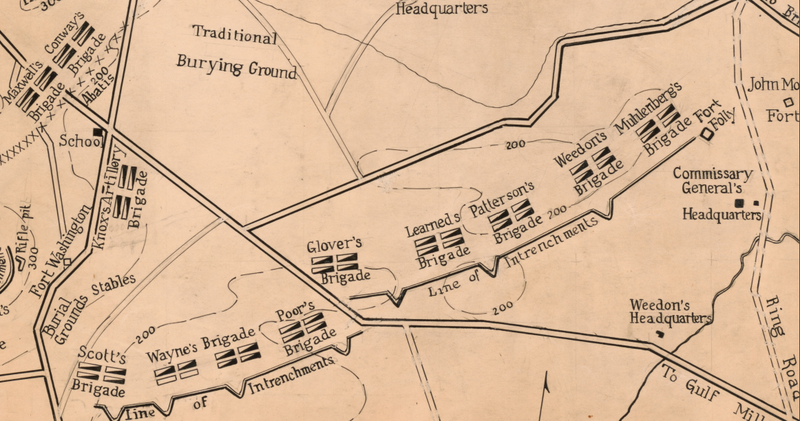 Battle Archives Map Valley Forge, Pennsylvania