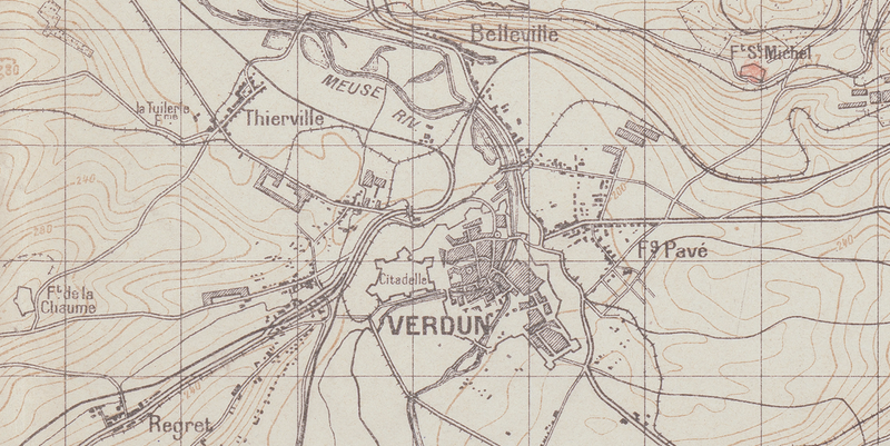 Battle Archives Map Verdun
