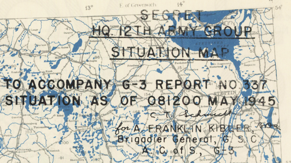 Battle Archives Map Victory in Europe Day #1