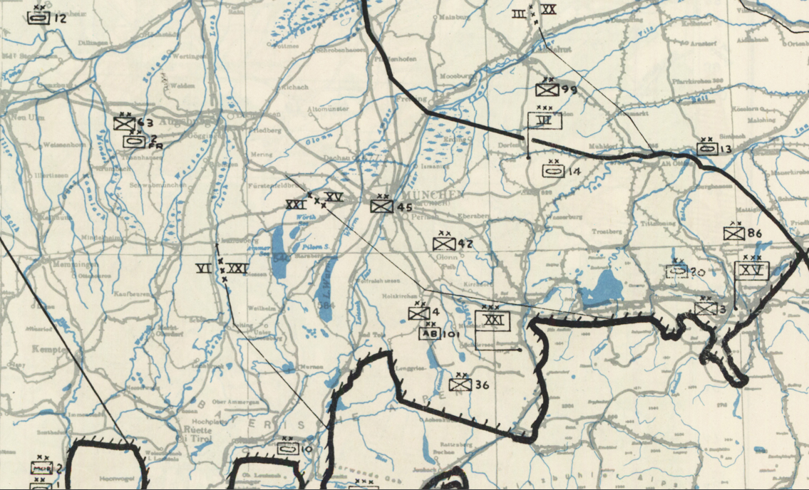 Battle Archives Map Victory in Europe Day #1